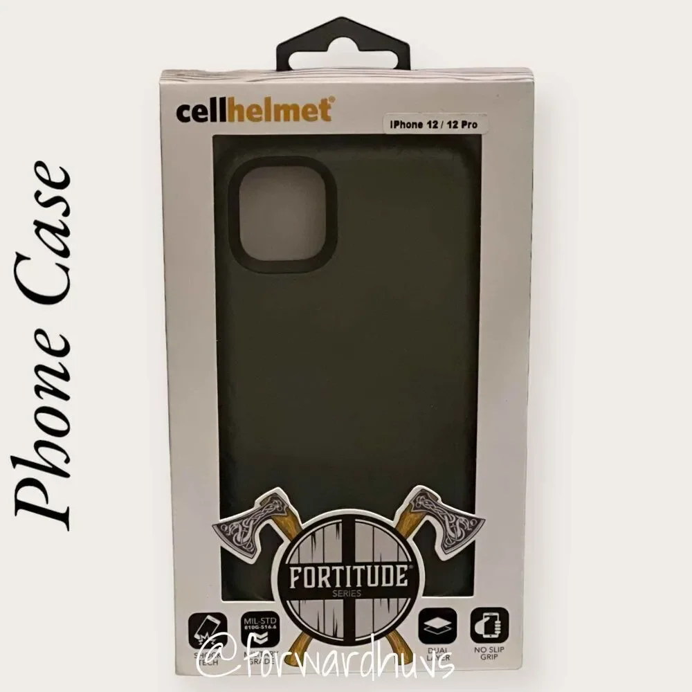 Cellhelmet Fortitude Series for iPhone 12/12 Pro Olive Drab Green - NEW